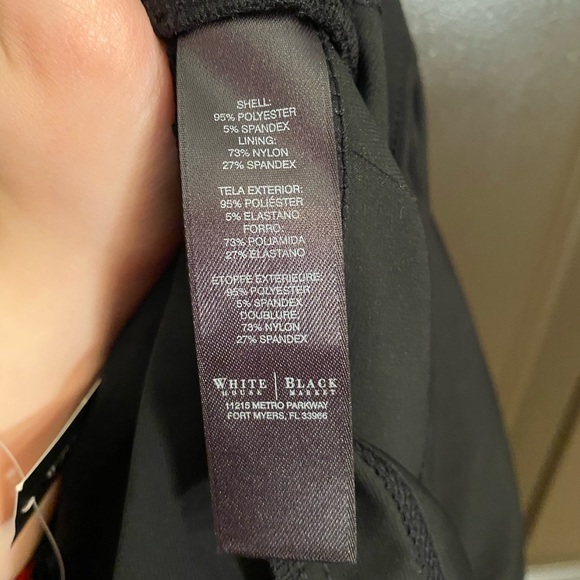 WHBM BLACK ULTRA SLIMMING DRESS - Picture 9 of 11